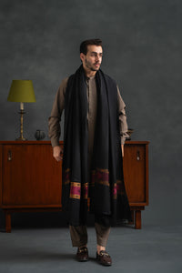 Pallandri Border Dhussa Black