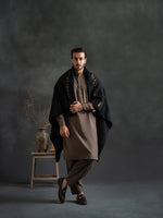 Nawab Bumbul Black Shawl