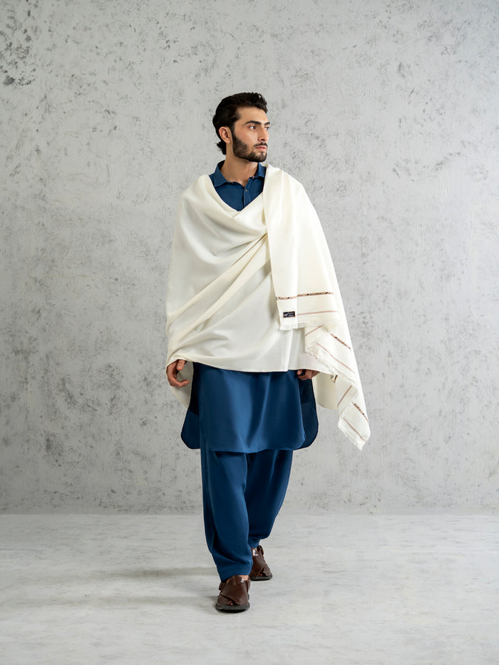 Kalahari Winter White Shawl