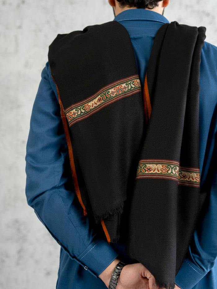 Wedding Pashmina Dark Shawl