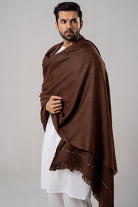 Swati Shawl Coffee Brown