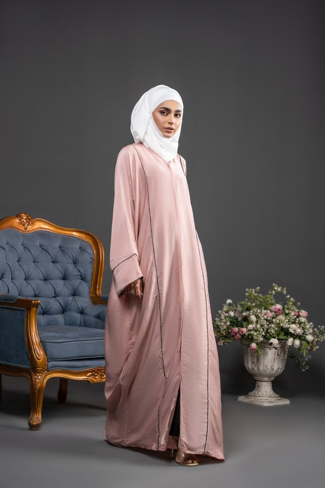 Blush Pink Abaya For Women
