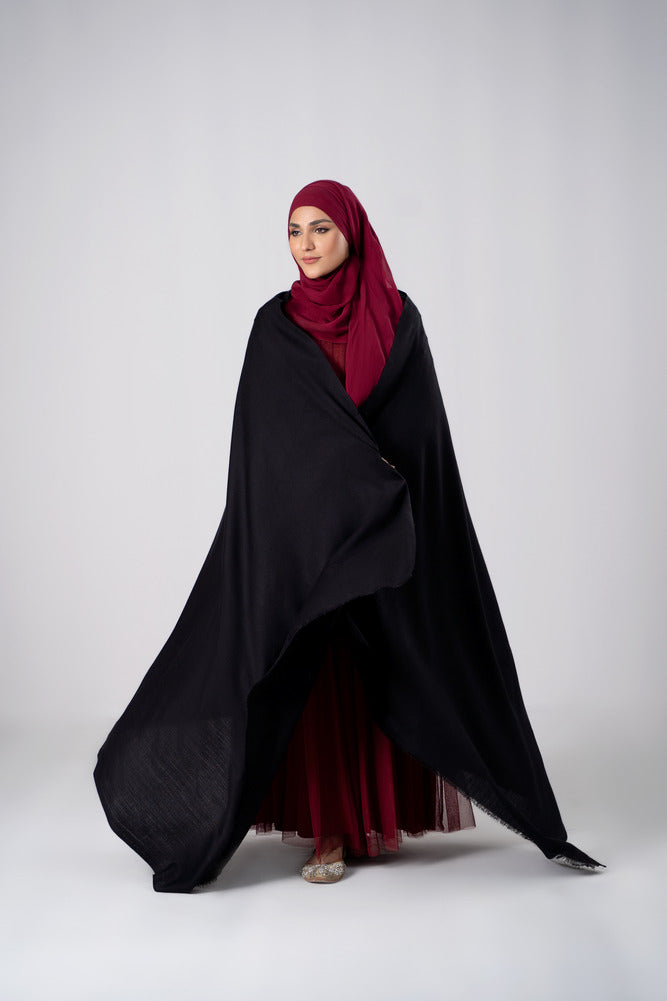 Ladies Kashmiri Black Shawl