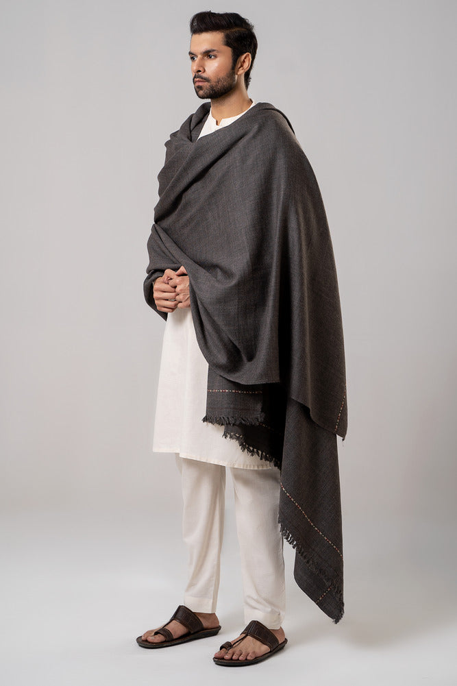 Swati Shawl Iron Grey