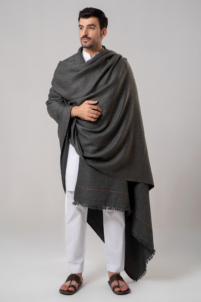 Swati Shawl Dark Grey