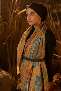 Twilight Pashmina Kalamkar Stole