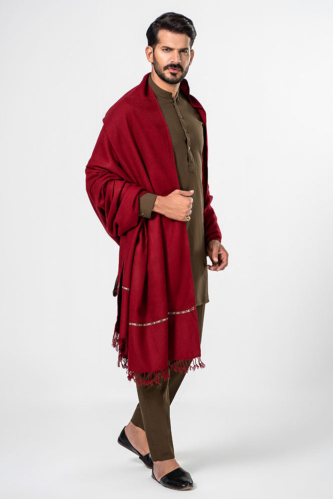 Andaz Shawl Red For Men