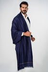 Navy Bhimber Shawl For Men