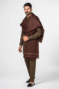 Brown Bhimber Shawl For Men