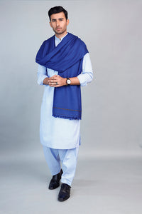 Light Blue Bhimber Shawl