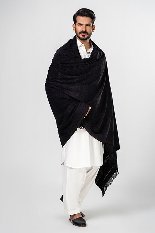 men velvet shawl