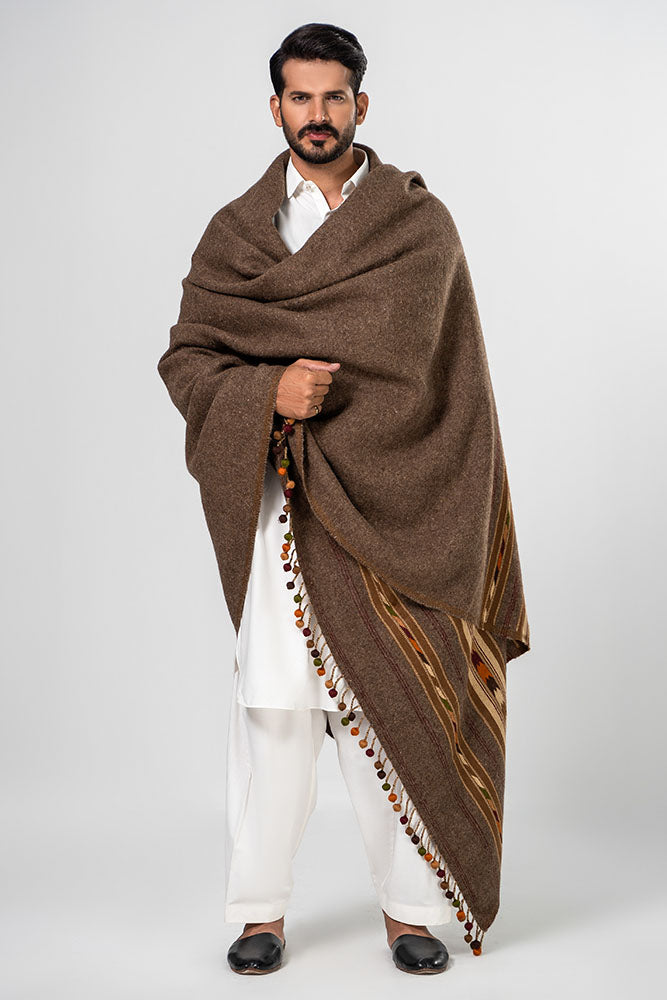 Nawab Bumbul Dark Shawl For Men