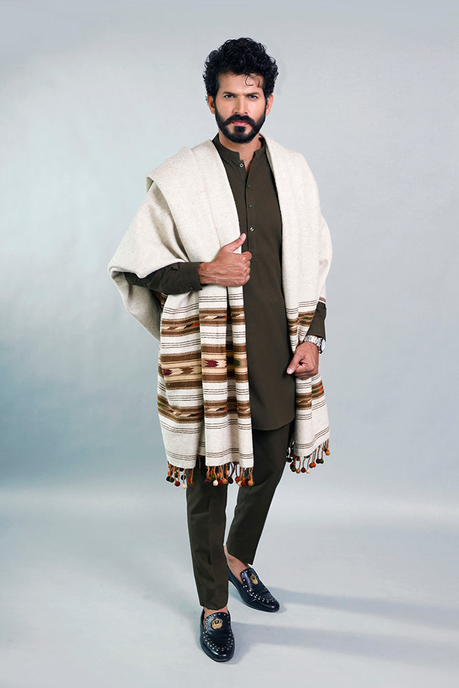 Nawab Bumbul Light Shawl For Men