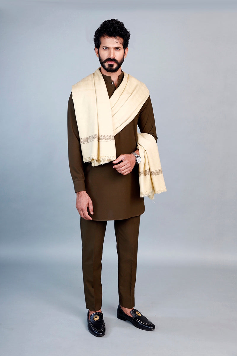 Check Dhussa Shawl For Men 