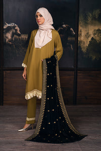 Gold Zardozi Velvet For Women