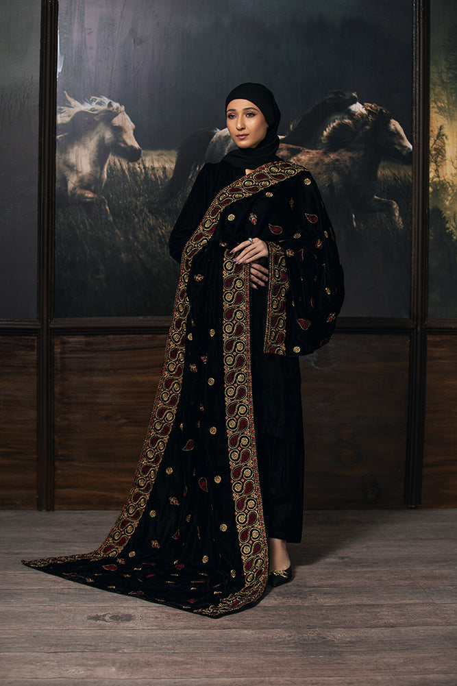 Glamorous Zardozi Velvet For Women