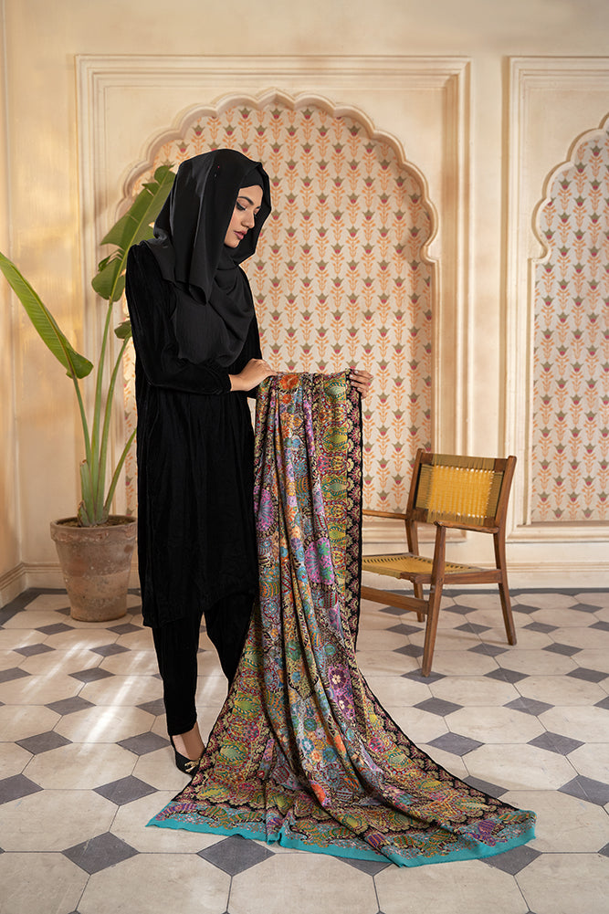 Kalamkari Kashmiri Shawl For Women 