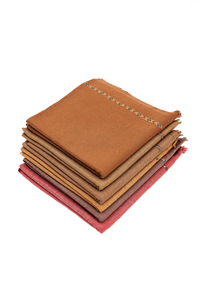 Buoyant Burgundy Shawl For Men